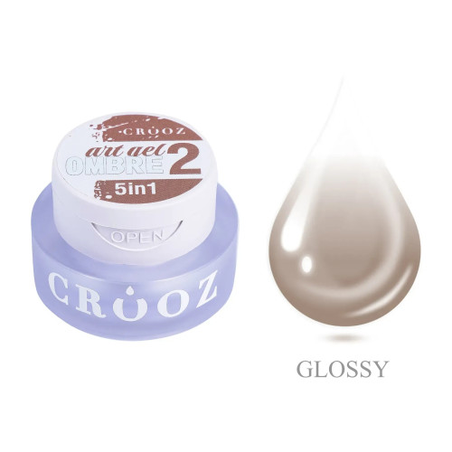 Гель фарба Crooz 5в1 Art gel ombre 3мл, № 2 Гель фарба Crooz 5в1 Art gel ombre 3мл, № 2